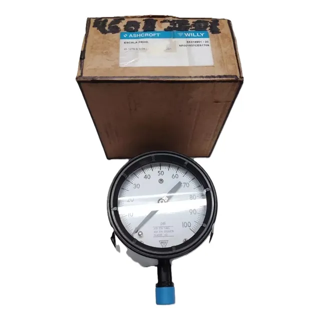 Manômetro Ashcroft Willy 45-1279ss-04 100psi Novo