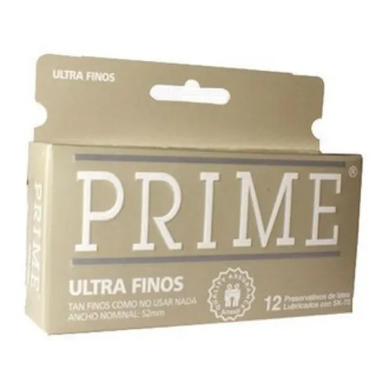 Preservativos Prime X 12 Un. + 3 Un. Ultrafino Liso