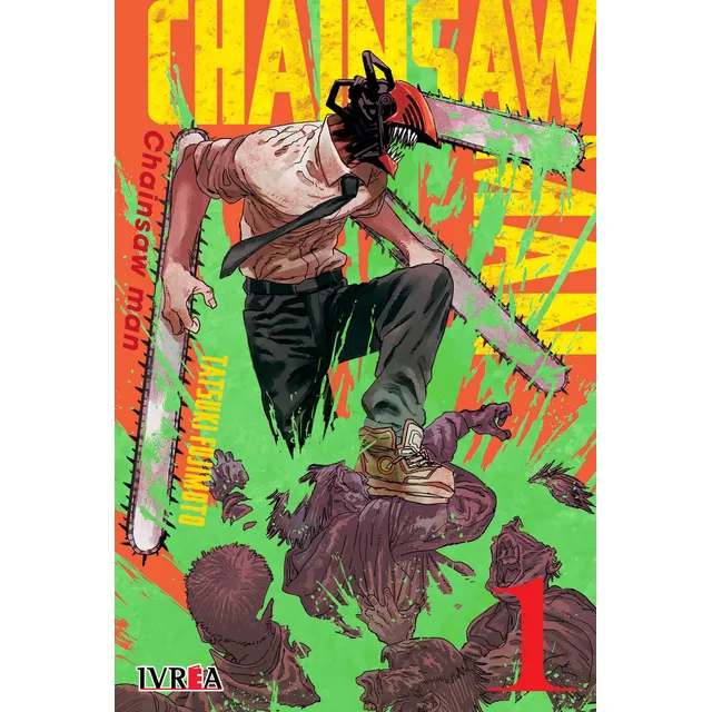 Manga Chainsaw Man 01 de Tatsuki Fujimoto Editorial Ivrea en Español Tapa Blanda