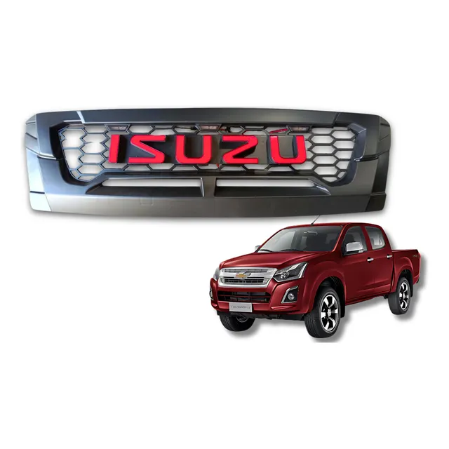 Mascarilla Para Dmax 2019+ 4x4 Isuzu Letras Rojas