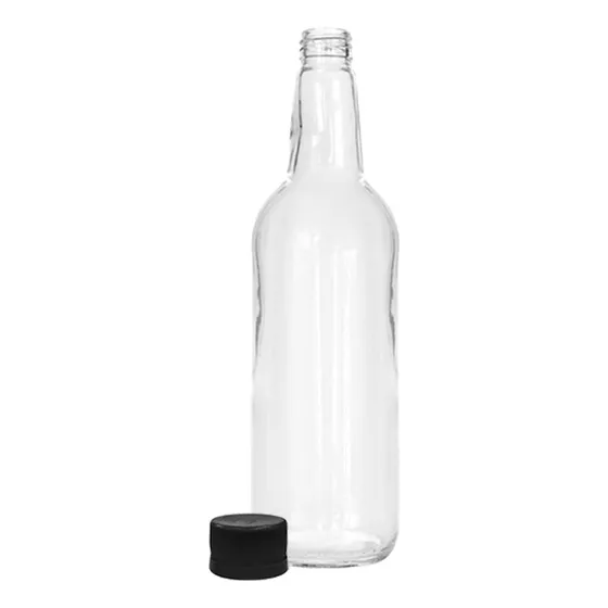 Botella De Vidrio Española 1000cc Con Tapa Plástica
