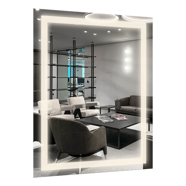 Espelho Led Touch 3 Tons Decorativo 70x80cm Parede Banheiro Espelho Led Touch 3 Tons Decorativo 70x80cm Parede Banheiro