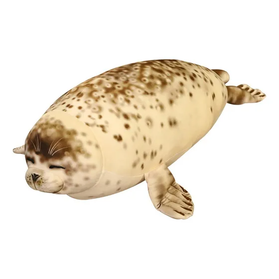 Juguete De Peluche De Foca Manchada Almohada De 50 Cm