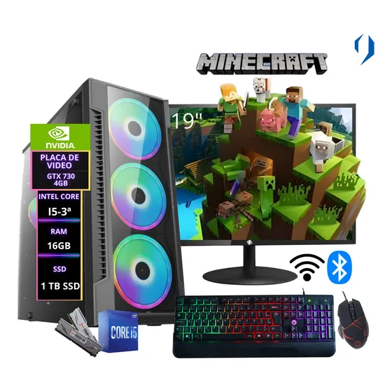 Cpu Pc Gamer Minecraft Intel I5, 16gb, 1tb Ssd, Gtx730 (4gb)