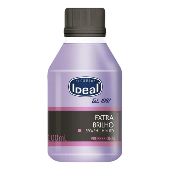 Base Extra Brilho Top Coat Ideal Roxo 100ml
