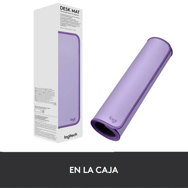 Alfombrilla De Escritorio Logitech Desk Mat Studio Series Color Lavanda Diseño impreso Liso
