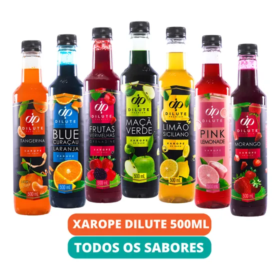 Xarope Dilute Para Drink Soda Italiana Gin Todos Os Sabores