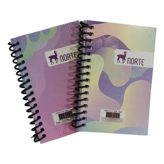 Cuaderno A7 Libreta De Bolsillo X 40 Hojas Rayadas Color Blanco