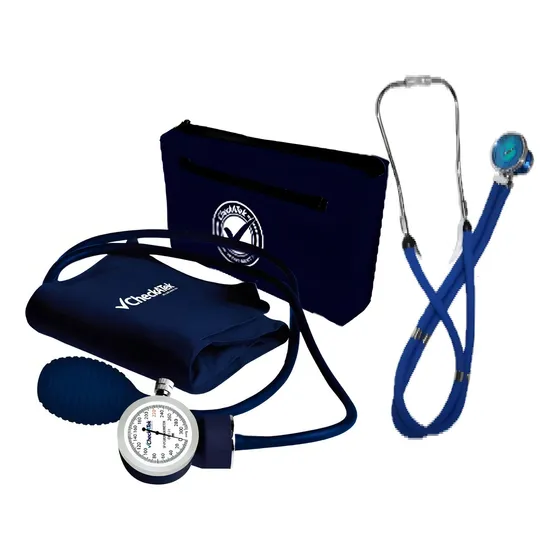 Kit Baumanometro Aneroide Marino Color Azul B2-2+e3-1