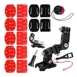 Kit Soporte Para Casco Go Pro Universal Montura Base Casco Kit Soporte Para Casco Go Pro Universal Montura Base Casco