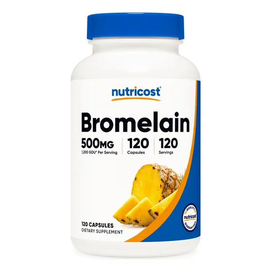 Suplemento Nutricost Bromelina 500 Mg 120 Cápsulas Vegetaria