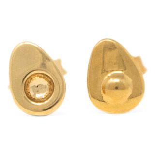 Aretes De Aguacate En Chapa Oro 22k Para Mujer Regalo Pareja Aretes De Aguacate En Chapa Oro 22k Para Mujer Regalo Pareja