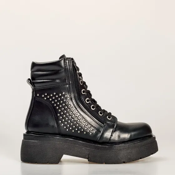 Borcegos Urbanos Mujer Plataforma Con Cordones 