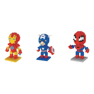 Marvel Armable Mini Blocks Construir Spiderman Iron Man Capi Marvel Armable Mini Blocks Construir Spiderman Iron Man Capi