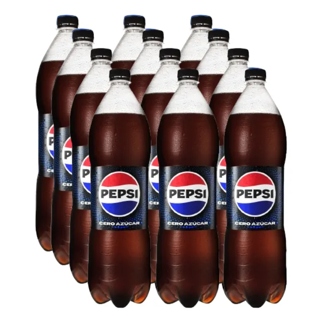 Refresco Pepsi black 1.5 L 12 unidades