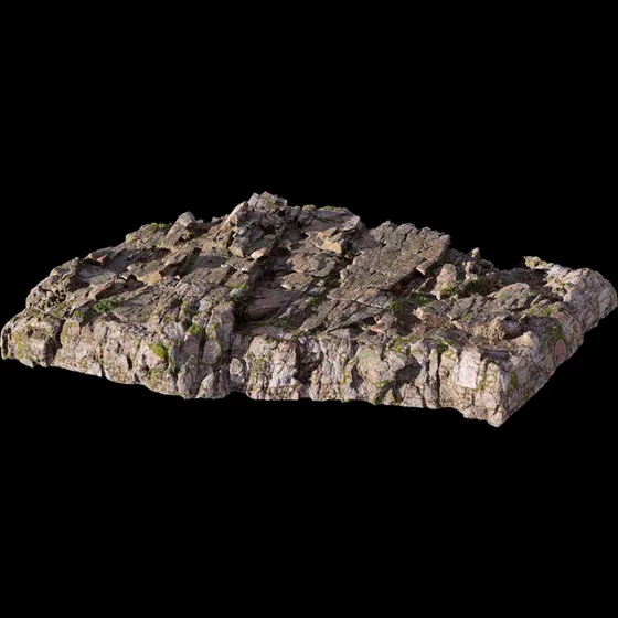 Quix3el - Roca Natural - 3d - 3dsmax - Render - Bridg3 Model