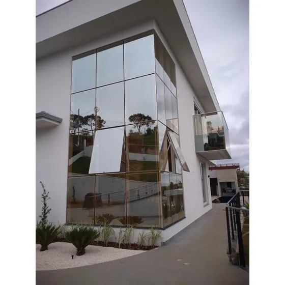 Fachada Glazing Pele De Vidro Espelhado Conforme Descrição