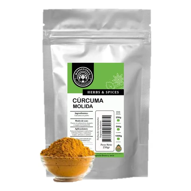 Cúrcuma En Polvo X250gr Pura