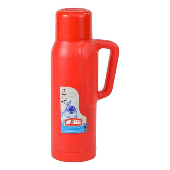 Lumilagro Termo Alfa de vidrio 1L rojo