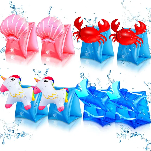 8 Pieza Flotador Brazo Natacion Para Niño Pulsera Inflabl S