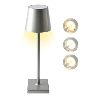 Luminária De Mesa Sem Fio Led Com Dimmer Touch Recarregável Luminária De Mesa Sem Fio Led Com Dimmer Touch Recarregável