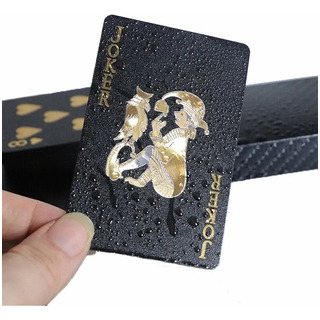 Baraja Naipes Impermeable Lámina Oro Y Plata Baraja Naipes Impermeable Lámina Oro Y Plata