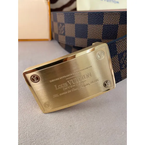 Cinturon Louis Vuitton M9807 Santur Initiale Damier Ebene