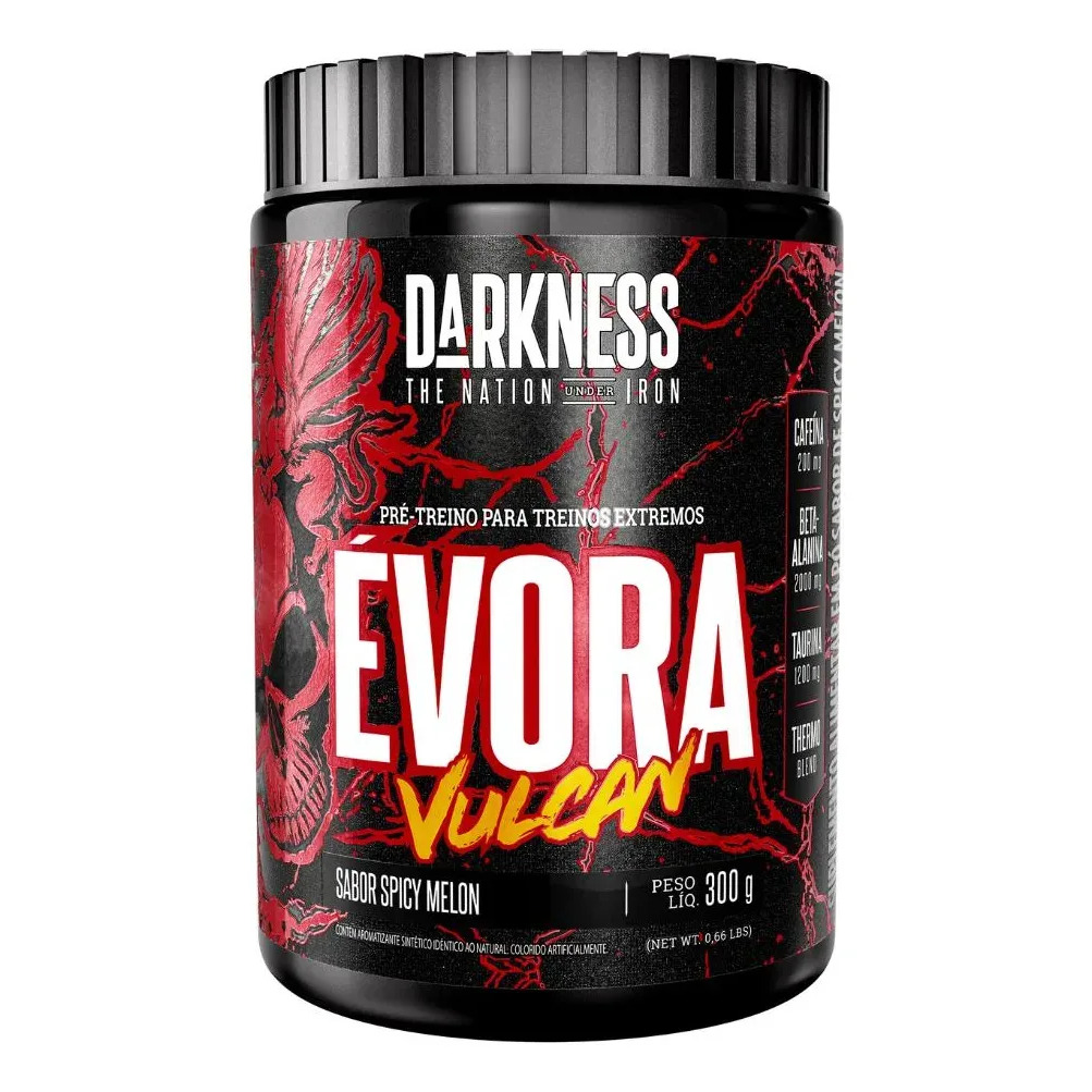 Pré Treino Évora Vulcan Spicy Melon 300g Darkness Spicy Mellon