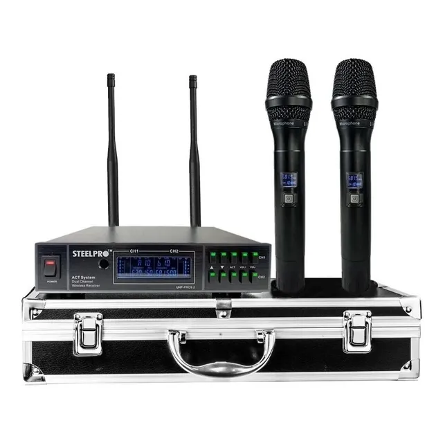 Microfono Multicanal Inalambrico Steelpro Uhf-pro9.2
