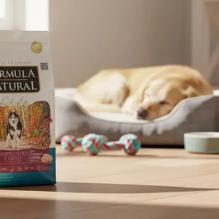 Fórmula Natural Super Premium Life Cães Adultos Portes Médio e Grande Frango e Linhaça 15KG