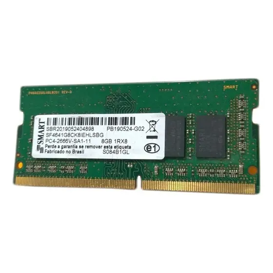 Memória RAM verde 8GB 1 Smart Sf4641g8ck8iehlsbg