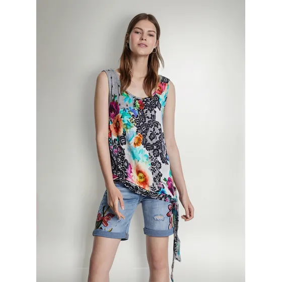 Polera Nueva Desigual M Crystal Sin Mangas