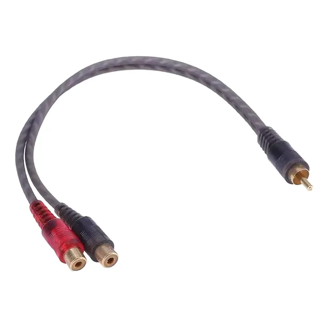 Cable Y 2hembra 1 Macho Para Audio Subwoofer Sonido Auto