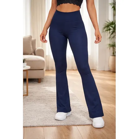 Calça Legging Flare Bailarina Flanelada -moda Inverno Leggin