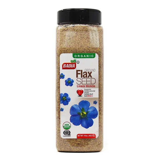 Linaza Badia Molida Organica Flax Seed Omega 3 Super Aliment