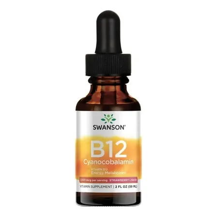 Swanson B-12 gotas sublingual 1,000mcg veganos