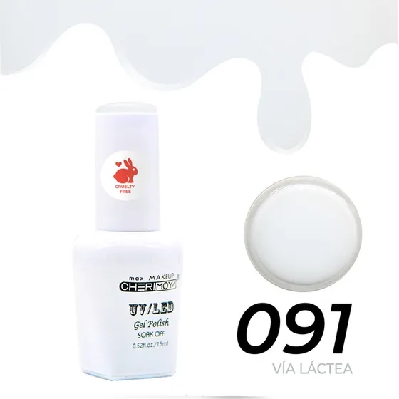 Esmalte Cherimoya Semipermanente Color Uv/led (15ml) Color VIA LACTEA 91