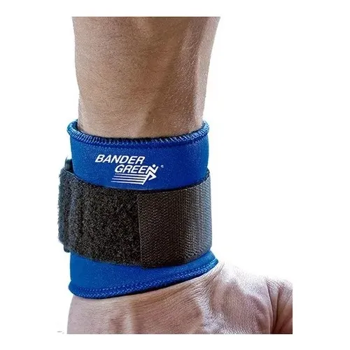 Muñequera Tubular C/velcro Tendinitis Bander Green
