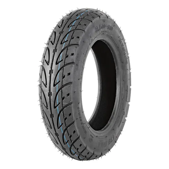 Cubierta Delantera/trasera Para Moto Celimo Street Hd-407 Sin Cámara De 3.50-10 J - 100 Km/h 56 (224 Kg) X 1 Unidad