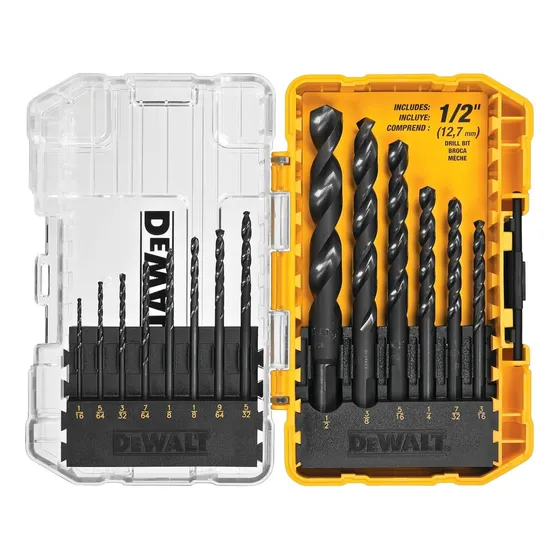 Juego 14 Mechas Metal Dewalt Punto Dividido 135 Grados Origi