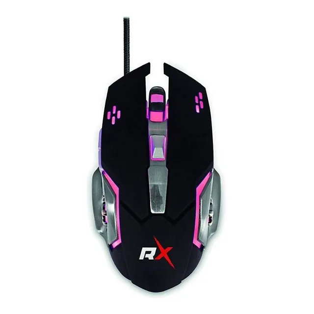 Mouse Gamer Reptilex 5 3600 Dpi Retroiluminado Color Negro