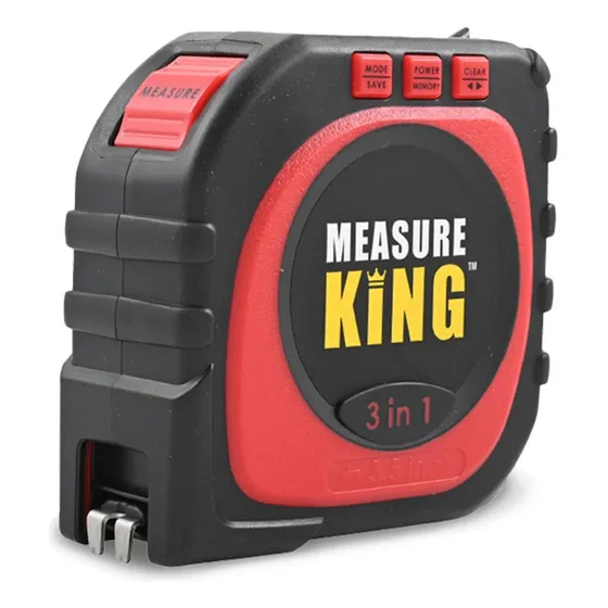 Metro Digital 3 En 1 Cinta Metrica Laser Measure King