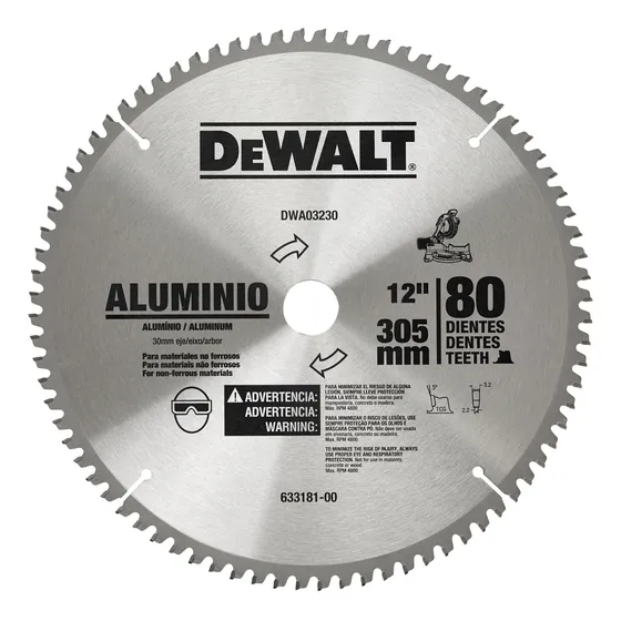Disco Para Sierra 12  Aluminio Dewalt Dwa03230
