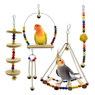 Kit Juguetes Para Aves Pajaros Loros Ninfa Agaporni Campanas Kit Juguetes Para Aves Pajaros Loros Ninfa Agaporni Campanas