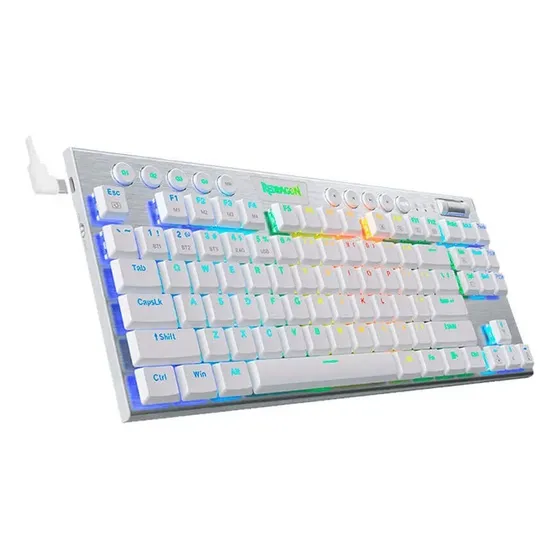 Teclado Gamer Redragon Horus Tkl Rgb Blanco Wireless