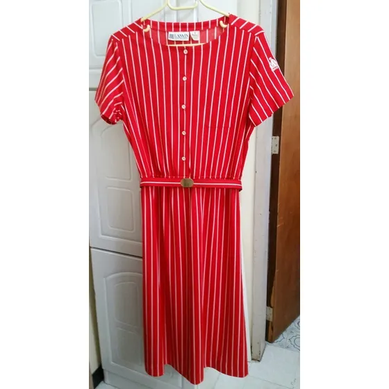 Vestido Señorial Talla 18 Marca Lanvin