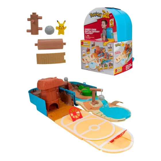 Pokemon Carry Case Battle Desert Playset Mochila Batalla