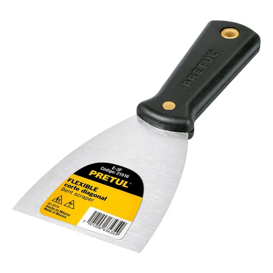 Espatula de Acero Mango Plastico Pretul 20322 1 Pulgada Flexible