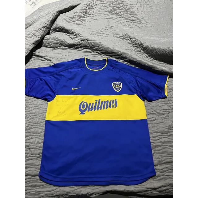 Camiseta De Boca Juniors Firmada Por Carlos Tevez