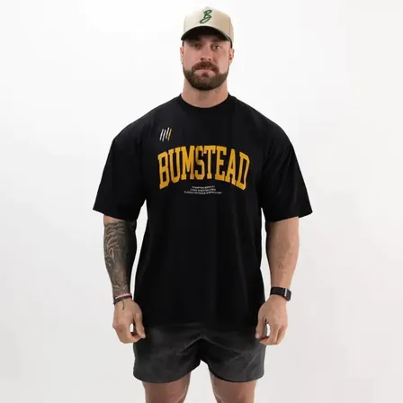 Camiseta Camisa Oversized  Academia Larga Musculação Algodão